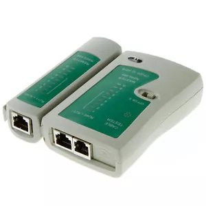 RJ45 CAT5e CAT6 RJ11 Netzwerkkabeltester Ethernet LAN PC Kabel Leitung Testwerkzeug - Bild 1 von 6