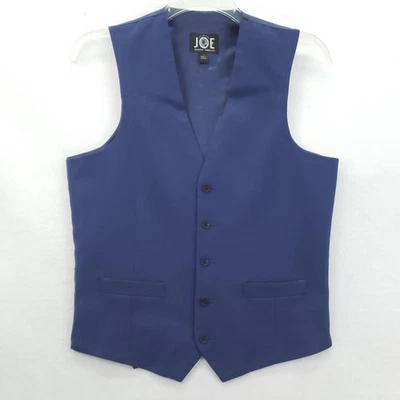 Joe Joseph Abboud Chaleco Chaleco Hombre 38 Largo Azul Lana Formal Ajustable Espalda Foto 1 de 4