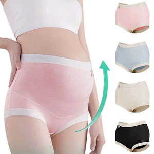 Damen High Waist Elastisch Höschen Umstandsmode Schwangerschaft Unterwäsche Bequem Atmungsaktiv - Bild 1 von 16