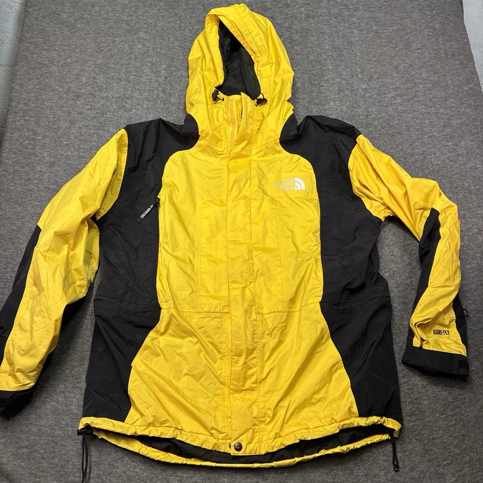 Men's Vintage 90's The North Face Gore Tex Yellow Mountain Light Jacket Sz - XL - Image 1 of 4