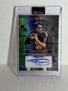 2024 WILD CARD STACKED DECK JOHNNY MANZIEL AUTO 1/1 KING - Picture 1 of 1