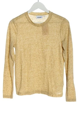 WEEKDAY Longsleeve Damen Shirt Gr. DE 38 blassgelb-khaki Casual-Look - Bild 1 von 4