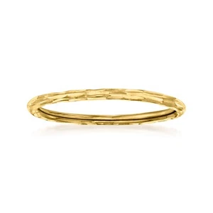 Pure Collection by Ross-Simons Italian 14kt Yellow Gold Grooved Ring - Picture 1 of 6