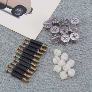 Juego de 10 juegos de accesorios de leva para gabinete de cajones muebles de madera - Imagen 1 de 12