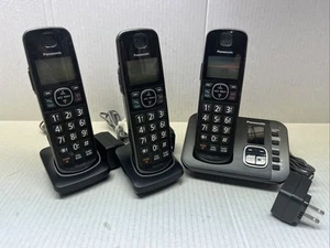 Teléfono inalámbrico contestador digital Panasonic KX-TGE630 probado funciona sin batería - Imagen 1 de 20