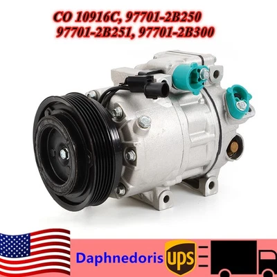 AC A/C Air Conditioner Compressor&Clutch Fit For KIA Sorento 3.5L 2011 2012 2013 - Image 1 of 4