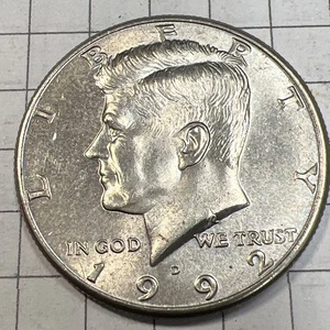 Medio dólar Kennedy 1992 D - buen estado - envío gratuito - Imagen 1 de 5