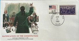 Mort Kunstler Epic Event in US History Ratification of the Constitution 6/21  - Picture 1 of 2