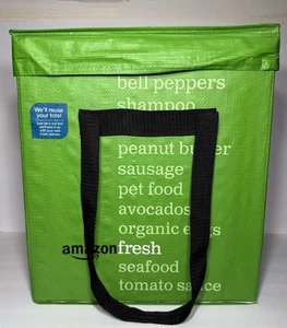 Amazon Fresh wiederverwendbare faltbare isolierte Kühltasche eingestellt Uber Eats Rarität - Bild 1 von 11