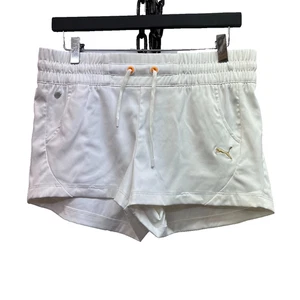 Puma White Athletic Shorts Size UK 12 - Picture 1 of 7
