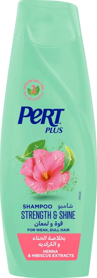 Pert Plus Strength & Shine Shampoo With Henna And HibiscUS Extract 400Ml - Image 1 of 1
