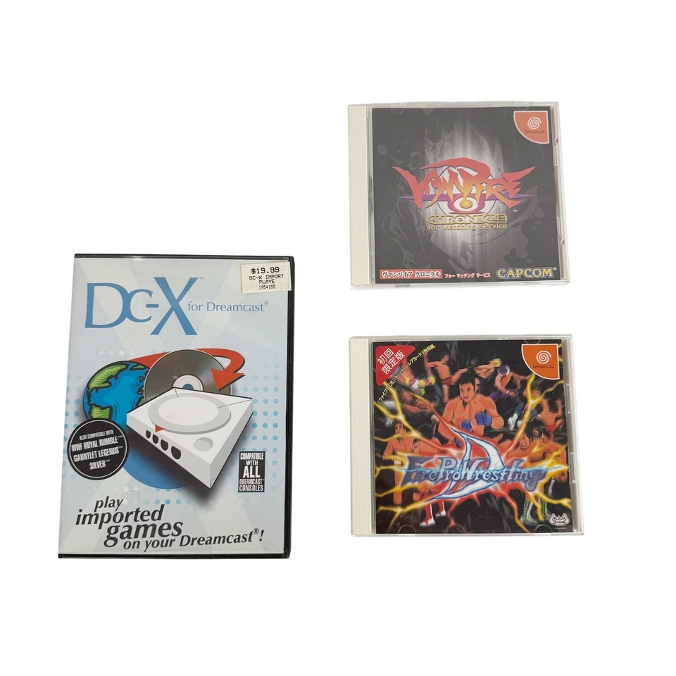 DC-X для Dreamcast + Vampire Chronicle для Matching Service + Fire Pro Wrestling - Изображение 1 из 4