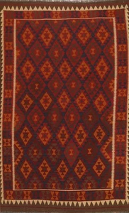 Tribal Kilim Kelim Hand-Woven Area Rug 7x10 ft Southwestern Style Carpet - Picture 1 of 11
