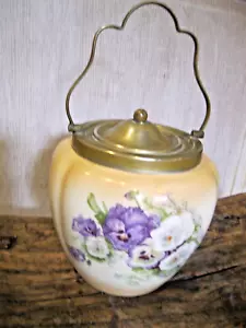 Victorian Crown Devon Biscuit barrel - Picture 1 of 6