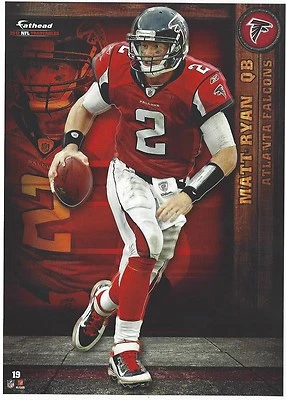 Pegatina Matt Ryan Fathead Tradeables Boston College Eagles Falcons 2012 #19 Foto 1 de 3