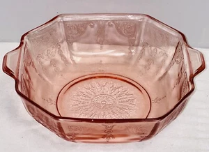 Anchor Hocking PRINCESS PINK *8" OCTAGONAL BOWL* - Picture 1 of 2