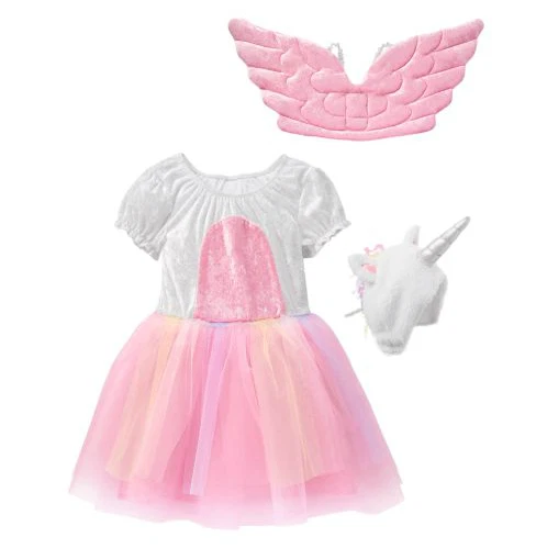 Gymboree Unicorn Costume Dress, Headpiece (Hat) & Wings Girls 2015 Size 5-6 New - Image 1 of 1