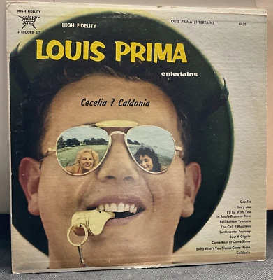 A70 Louis Prima: Entertains, 1959 Galaxy Series Records 4825 - Pop Vocal LP - Image 1 of 4