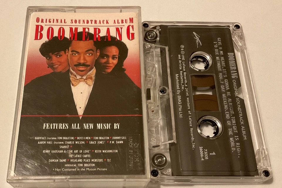 BOOMERANG - SOUNDTRACK CASSETTE 1992 TLC tribe called quest pm dawn rap hip hop - Imagem 1 de 1
