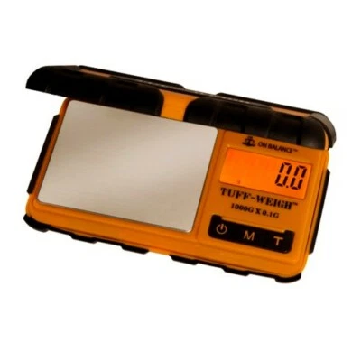 On Balance TUFF-WEIGH Orange Digital Pocket Scales in 6 Modes 1000g x 0.1g UK - Image 1 of 3