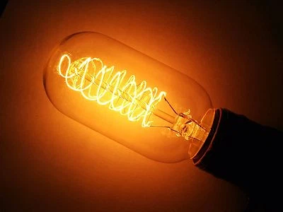 Simple Vintage T45 Radio Edison Light Bulb E26 60W 120V Clear Spiral Filament - Image 1 of 4