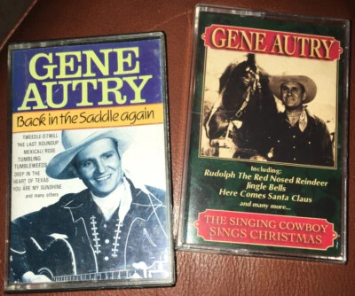 Two Gene Autry Cassettes “Back In The Saddle” “Sings Christmas” - Image 1 of 4