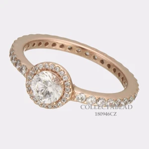 Authentic Pandora Silver ROSE Classic Elegance CZ Ring Size 56 (7.5) 180946CZ - Picture 1 of 1