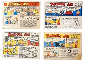 Lot Of 4 Bazooka Joe Trading Cards  - Picture 1 of 2