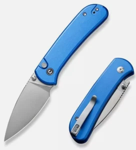 Civivi Qubit Lock 3" 14C28N Blue Aluminum Pocket Folding Knife CC22030E-3 New - Picture 1 of 4