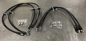 Black Stainless Steel Brake Line Kit for 92-95 Honda Civic w/ rear disc - Foto 1 di 1