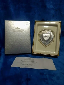 VTG Hallmark The Heart Of Motherhood Forever In Her Heart Silverplated Photo Orn - Picture 1 of 11