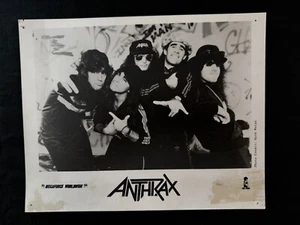 Anthrax 8x10 Promo Pic Thrash Speed Metal Megaforce - Picture 1 of 2