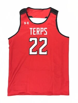 Camiseta de práctica de baloncesto reversible UA Maryland Terps para hombre L UJKRH1M Foto 1 de 4