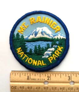 Patch giacca vintage Mount Mt Rainier Parco Nazionale Washington vulcano attivo - Foto 1 di 2