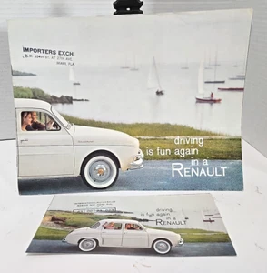 Folleto de venta Renault 16 páginas + desplegable. Lote De 2 Vintage Años 50-60 - Imagen 1 de 11