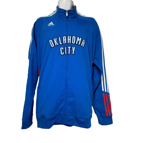 Adidas Oklahoma City Thunder Basketball NBA Tracksuit Jacket Pants Suit Set XL Cover