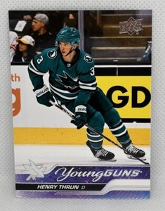 Henry Thrun 2023-24 Upper Deck Series 1 #236 RC Young Guns San Jose Sharks