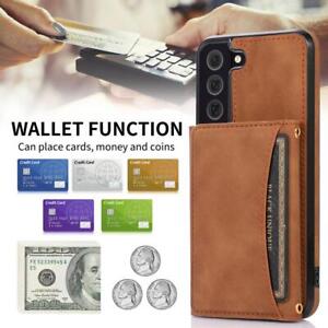 For Samsung Galaxy S22/S21/S20 Flip Muti-fuction Card Slots Magnetic Case Cover