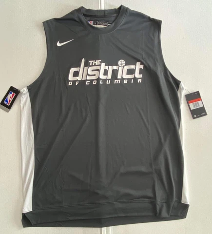 NWT Nike Washington Wizards The District Sleeveless Shooting Shirt Jersey L Tall Cover
