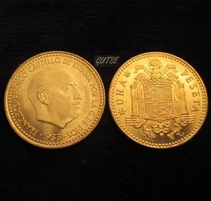 *GUTSE* FRANCO, 1 PESETA 1953*19-62, BRILLO ORIGINAL, SIN CIRCULAR. - Imagen 1 de 1