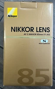 Nikon NIKKOR AF-S 85mm f/1.4 G Kamera Objektiv 2195 NEU - Bild 1 von 2