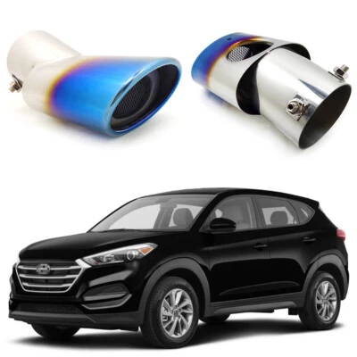Punta de silenciador de escape de coche azul para Hyundai Tucson 2016-2017 #1024 Foto 1 de 4
