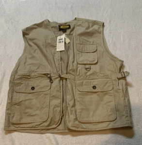 VTG NWT Woolrich Khakie Sleeveless Fishing,Hiking ,Photography Vest Size XL - Picture 1 of 16