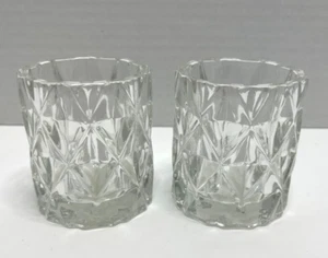 YANKEE CANDLE Clear Glass Votive Holders--Set of 2--NEW - Picture 1 of 5