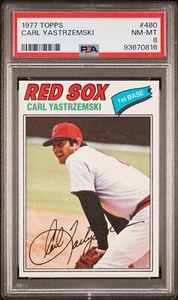 1977 Topps #480 - Carl Yastrzemski - PSA 8 - ¡Casi como nuevo!! - Imagen 1 de 2
