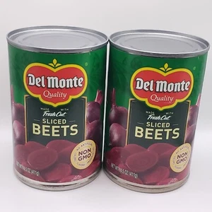 Sliced Beets Del Monte Non GMO No Preservatives 14.5 Oz 2 Cans - Picture 1 of 3