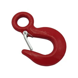 3 Ton Large Eye Hook With Safety Catch (Alloy Steel Red Lifting Tested) - Picture 1 of 8