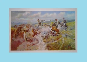 Charles Russell A Tight Dally & A loose Latigo American West 11x9" Kunstdruck - Bild 1 von 8