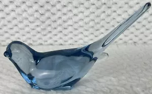 Vintage Fenton Kunst Glas Long Tail hellblau Vogel des Glücks Singvogel - Bild 1 von 10