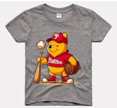 Philadelphia Phillies 'Winnie the Pooh Toddler Tee sizes 2T-thru-5T available - Image 1 of 2